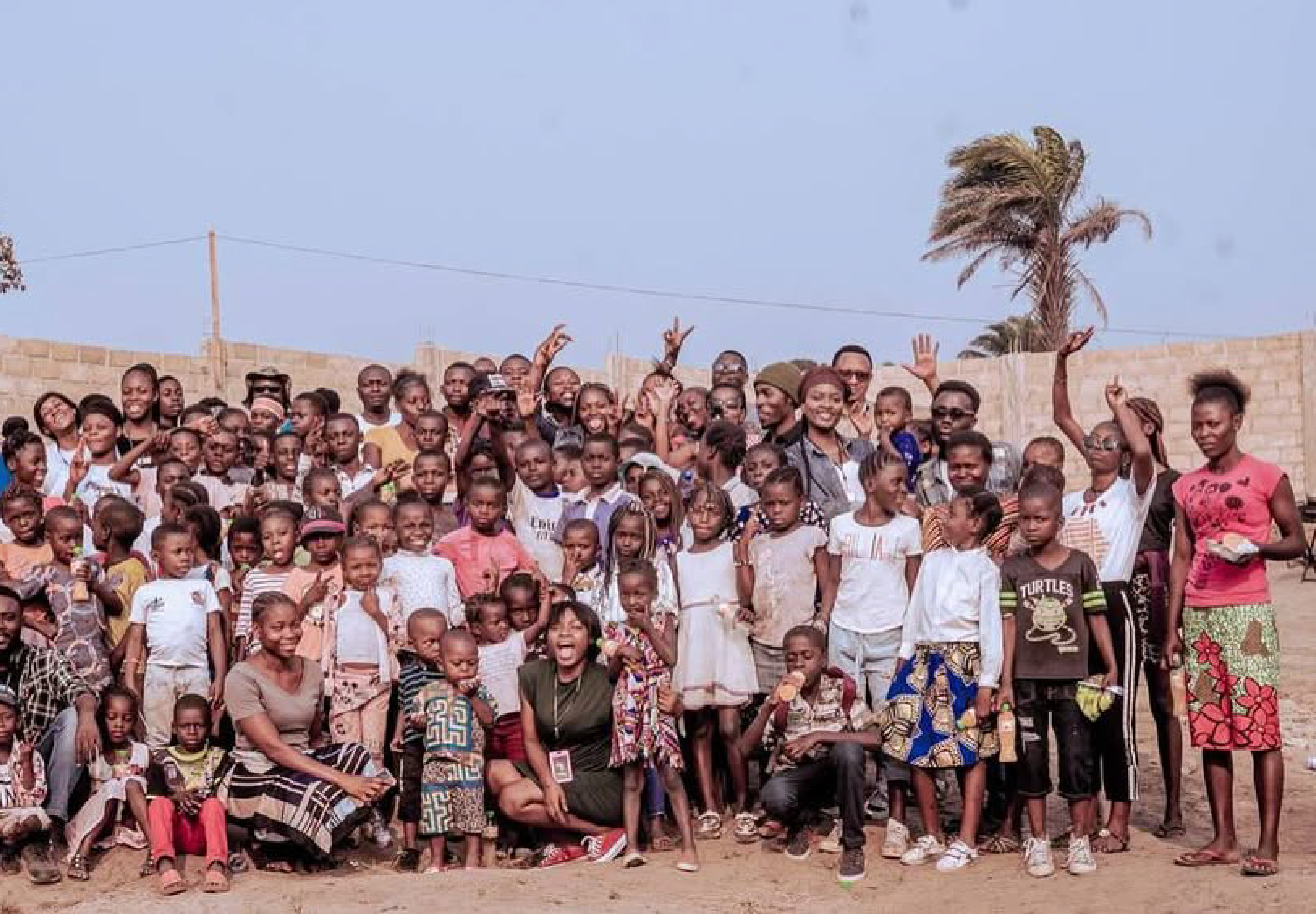 La grande famille de la Fondation Chrétiens d'Afrique à Kinshasa